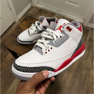 Jordan Sneakers White Red Gray